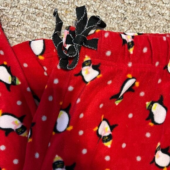 Rene Rofe Winter Penguin Fleece Pajama
Bottoms Red, XL - Picture 8 of 10